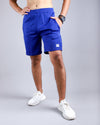 Blue fitted cortenic shorts