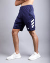 Navy side three stripes dri fit shorts