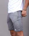 Alpha Grey Fitted Shorts