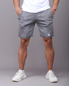 Alpha Grey Fitted Shorts